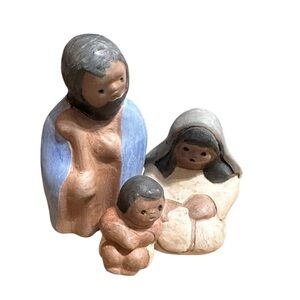 VINTAGE hand Made In Chile Nativity Set